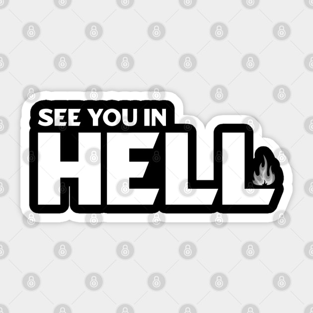 See You in Hell Sticker by dentikanys